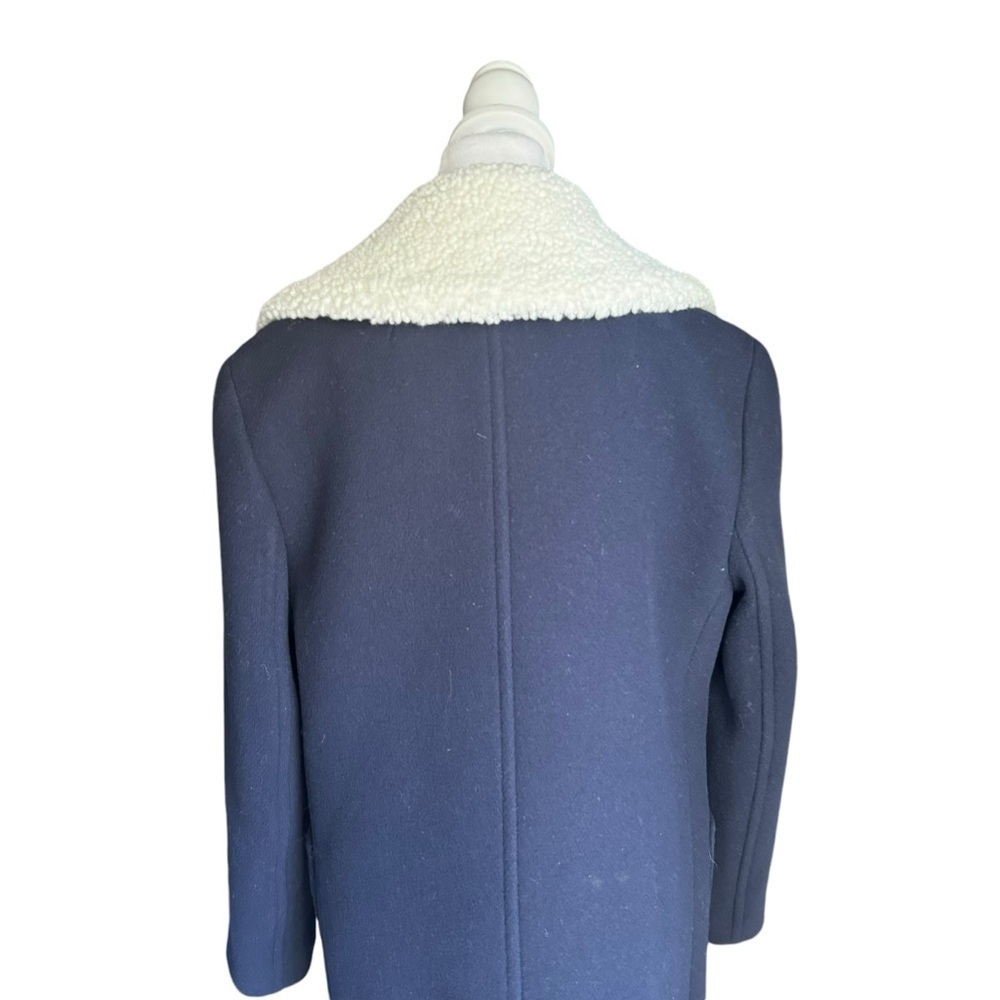J. Crew - Peacoat in Italian Stadium Cloth Wool Coat Sz 6 - Picture 7 of 11